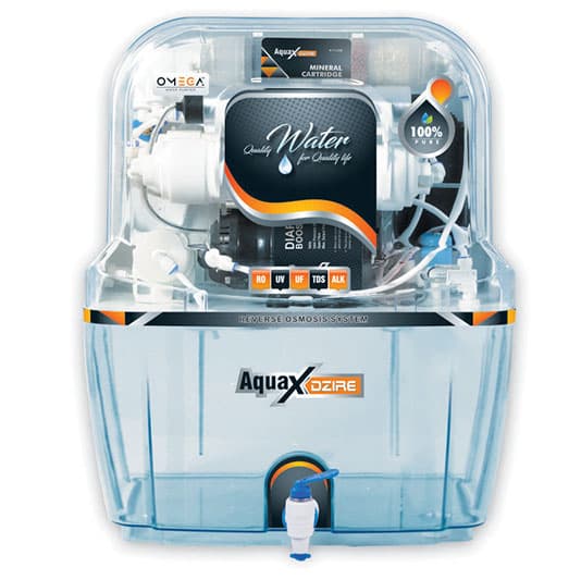 AQUAX DZIRE Full Transparent RO from Aquaxseries.