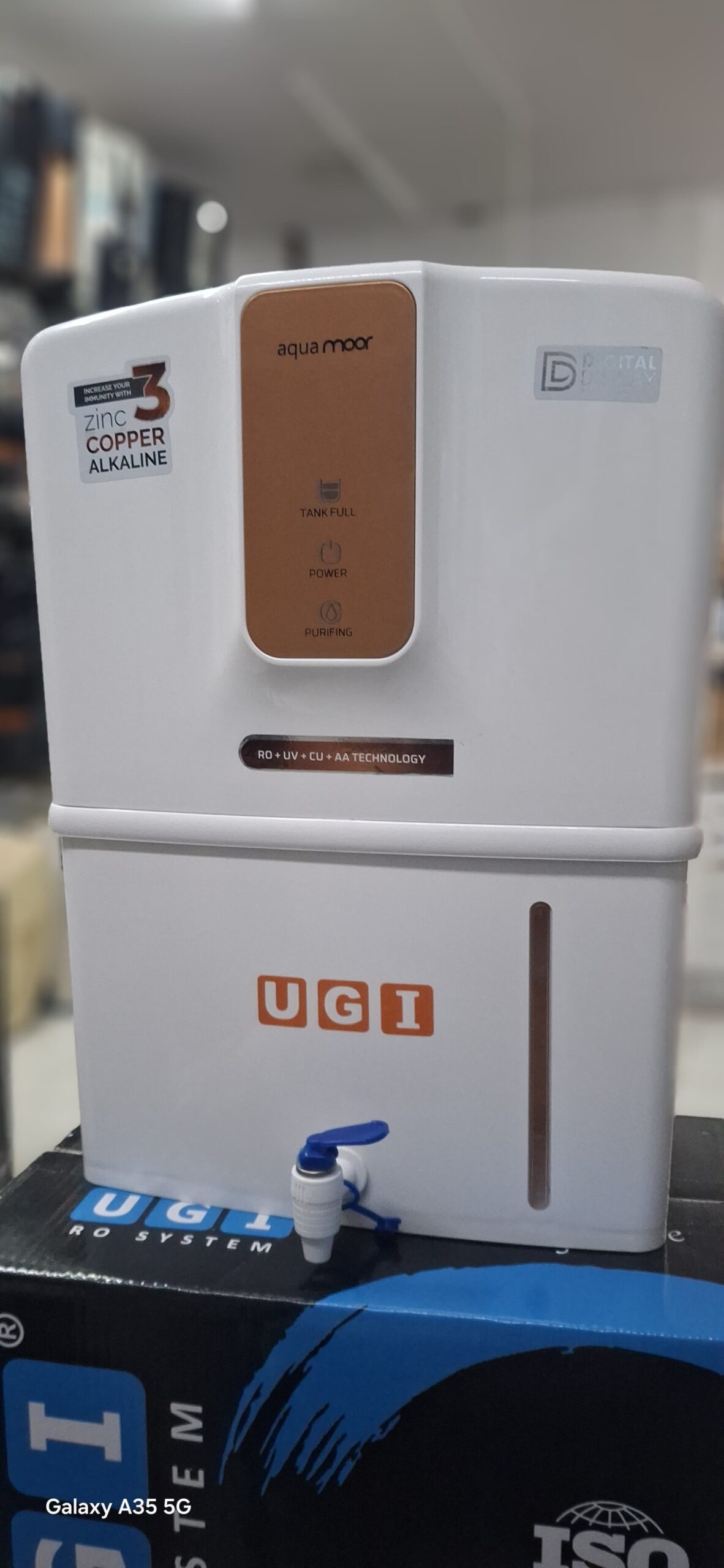 UGI White 9L Omega RO UV UF Copper Alkaline Water Purifier